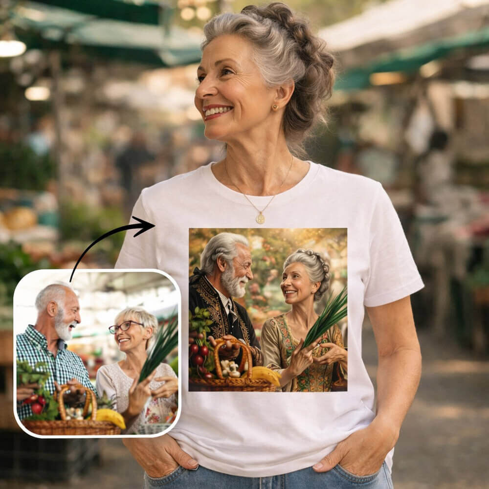Ocadeau Tee shirt femme effet royal