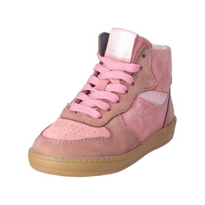 Sneaker RICOSTA "Ricosta Sneaker Nubukleder", Mädchen, Gr. 33, rosa, Nubukleder, Schuhe Sneaker