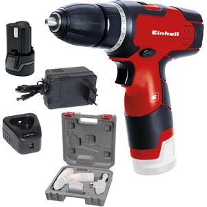 Einhell Akku-Bohrschrauber TH-CD 12-2 Li, 12V / 1,3Ah, 1 Akku, Ladegerät und Koffer