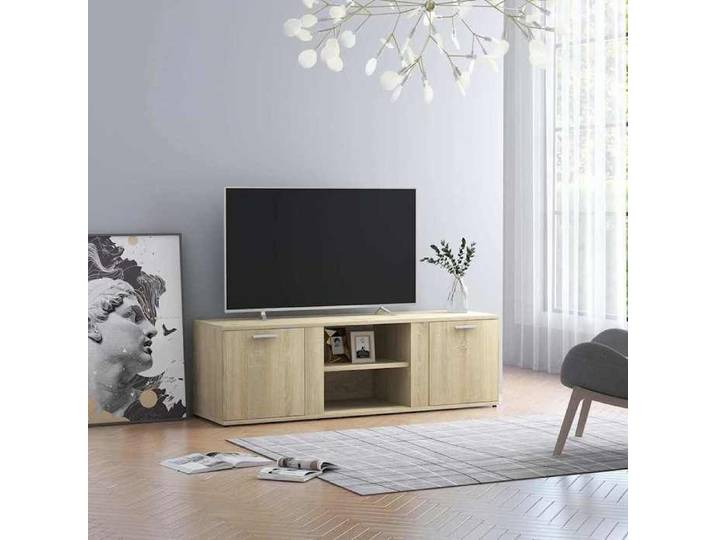 Magnifique Brun Banc TV - Meuble TV Chêne sonoma 120x34x37 cm - Bois d'ingénierie &&89470
