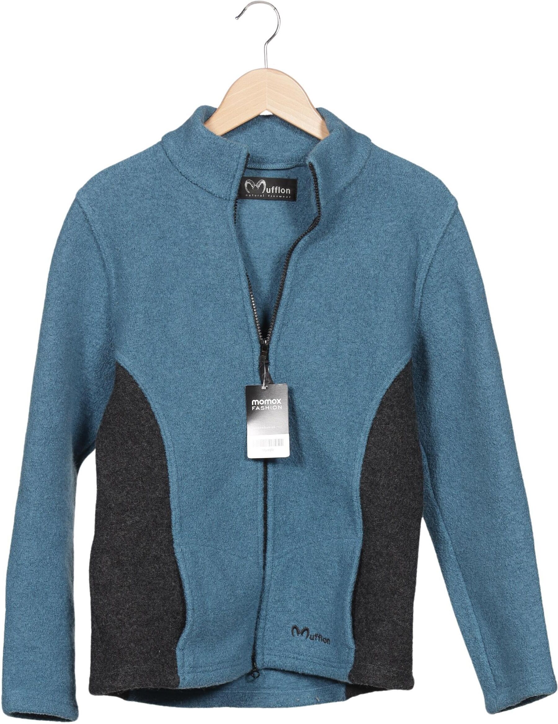 Mufflon Damen Jacke, Blau, Gr. S, Schurwolle - Second Hand