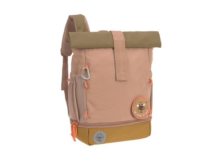 Lässig Kinderrucksack Rolltop, Hellbraun, 11x32.5x23 cm, Freizeit & Co, Koffer & Taschen, Kinderrucksäcke