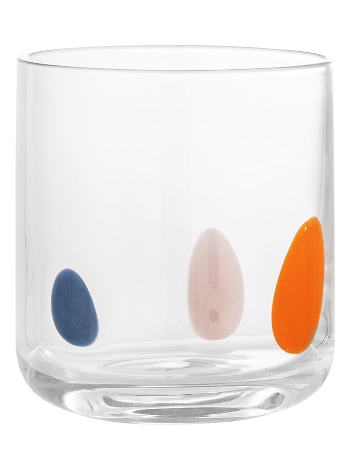 Bloomingville Trinkglas "Afeen Drinking" in Transparent/ Bunt - 340 ml - onesize