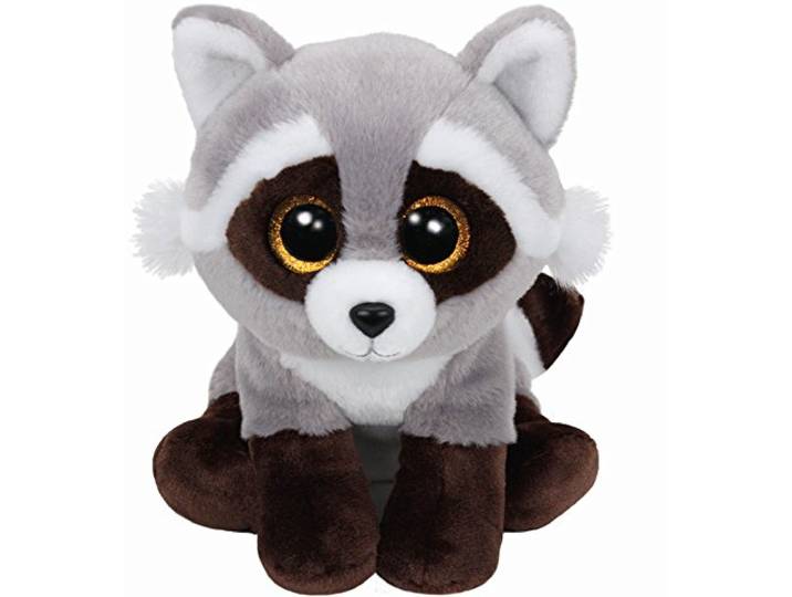 Carletto Ty 90228 - Bandit - Waschbär, mit Glitzeraugen, Classic, 33 cm