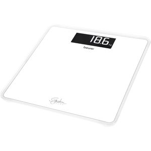 Beurer Personenwaage GS 400 SignatureLine White, digital mit LCD-Anzeige, bis 200 kg
