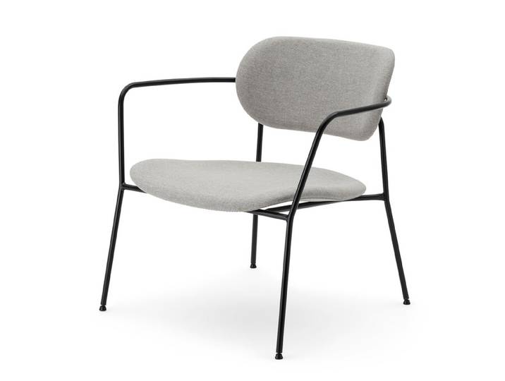 Sessel Bristol Sitz und Rücken Stoff hellgrau 71x72x67 cm