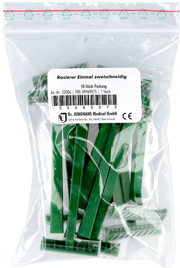 Einmal Rasierer zweischneidig