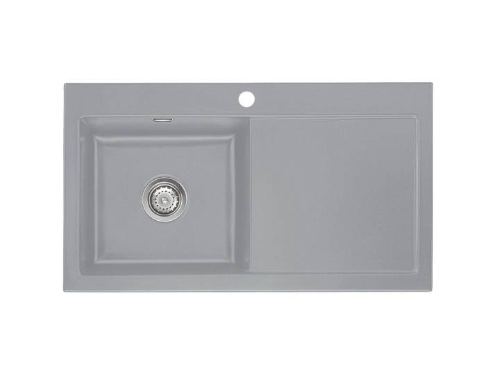 Systemceram Spüle Mera 90, Titan, Keramik, 90x20x51 cm, Küchen, Küchenausstattung, Küchenspülen, Keramikspüle