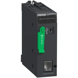 Schneider Electric BMXP341000H Modicon M340 CPU-Modul, max. 512 digitale + 128 analoge E/A, Modbus, robuste Ausführung