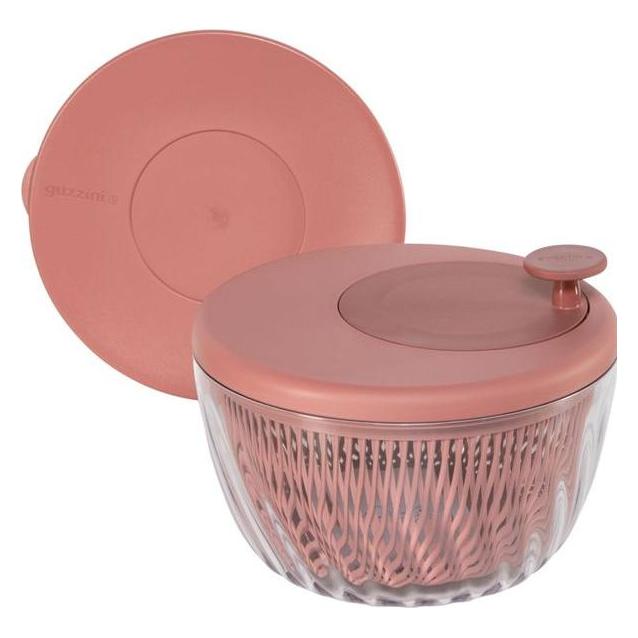 Guzzini Salatschleuder Spin&Store, Mauve red (26 x 19 cm) (170900272)