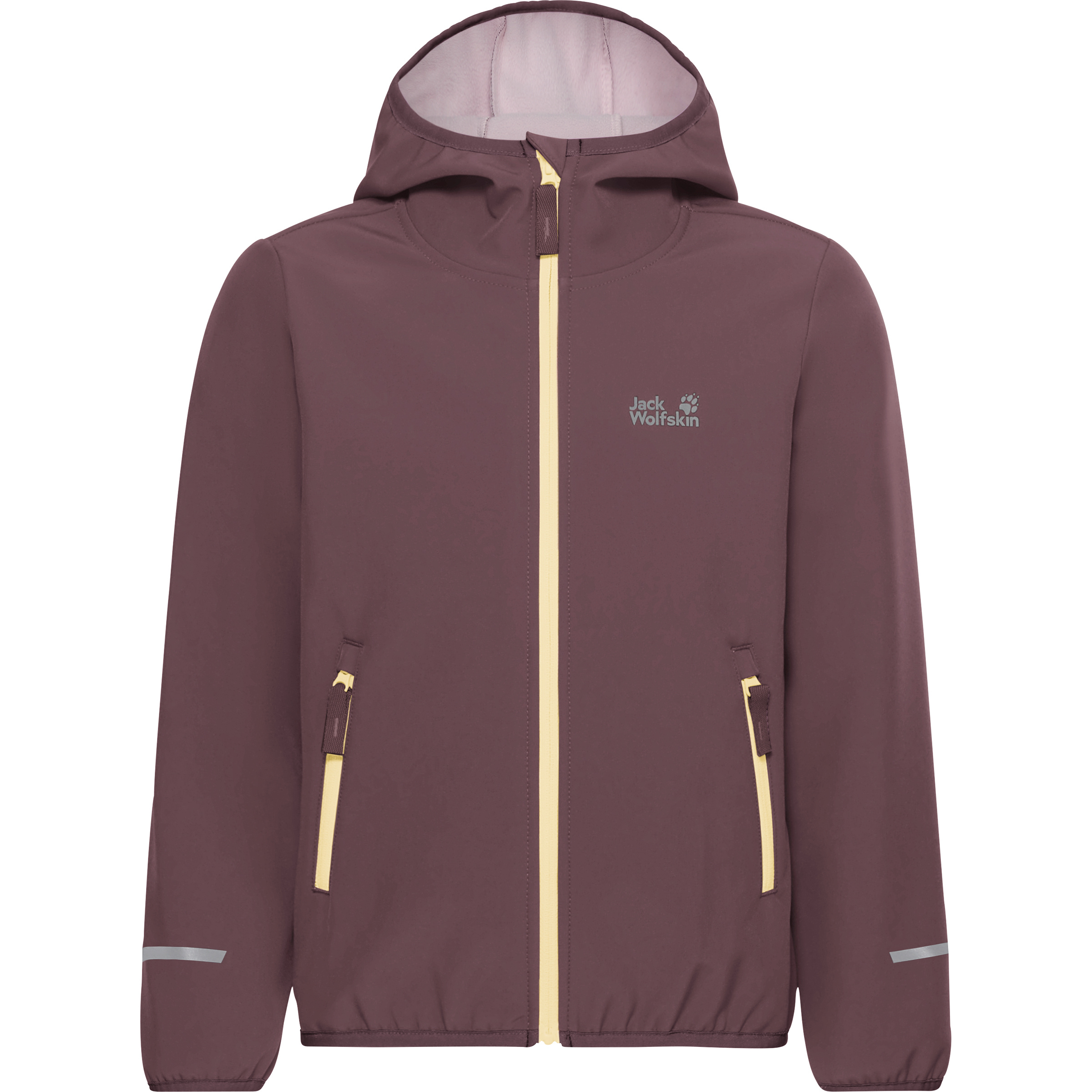 Jack Wolfskin Fourwinds Kinder Softshelljacke braun Größe 164 Trekking Wasserabweisend Wasserabweisend