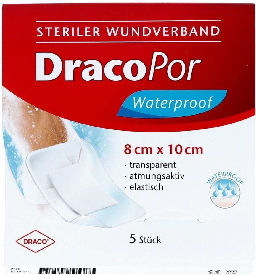 Dracopor waterproof Wundverband steril 8x10cm