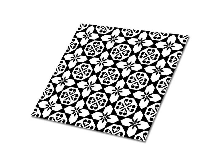 Tulup Selbstklebende Wandfliesen 9 Stück 30x30 cm - Spanisches Muster, Schwarz, Quadratisch, 30x1.6x30 cm, Tapeten & Wandverkleidungen, Wandtattoos & Sticker