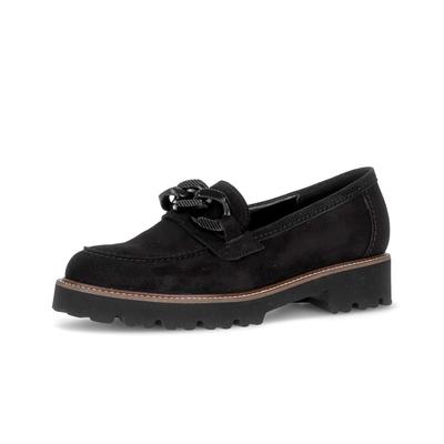 Loafer GABOR "Loafer", Damen, Gr. 42, schwarz, Schuhe Loafer