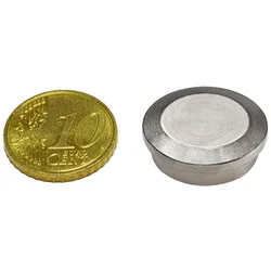 20 Büromagnete Neodym, sehr stark, Pack mit 10 Stück 19 mm, Neodym, Stahl, silber