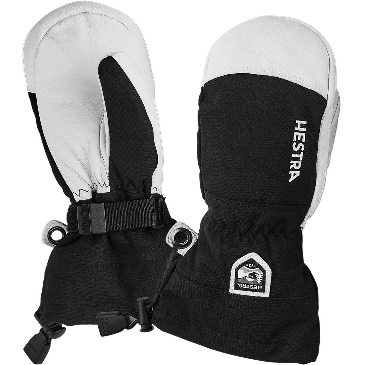 Hestra Kinder Fäustling ARMY LEATHER HELI black - 5,0