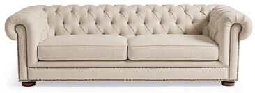 Sutton Sofa - Fabric, Belize Ecru - Grandin Road