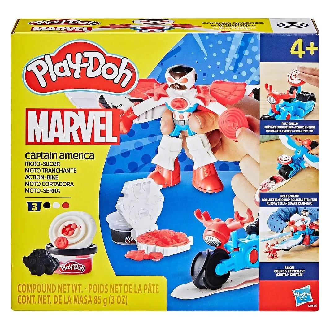 Play-Doh PD Captain America Moto-Slicer (G05555L0)