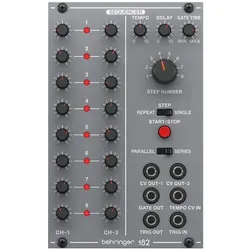 Behringer System 100 182 Analog Sequencer, Synthesizer, Schwarz