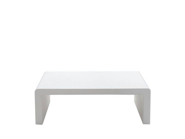 Tocoa - Table basse en fibre de ciment 120x55cm - Blanc