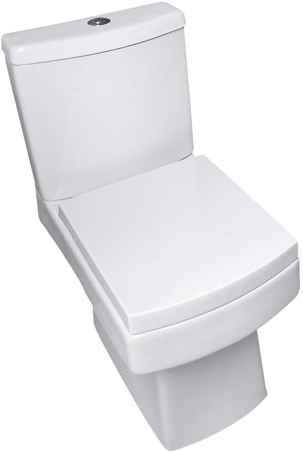 Belfry Bathroom Sperber Elongated Close Coupled Toilets (Seat Included) White 780mm H