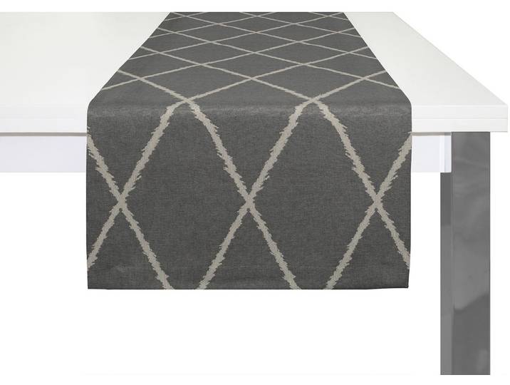Tischläufer ADAM Casket Valdelana Gr. 1, schwarz, B:50cm L:150cm, Bio-Baumwolle, Tischdecken, Tischläufer