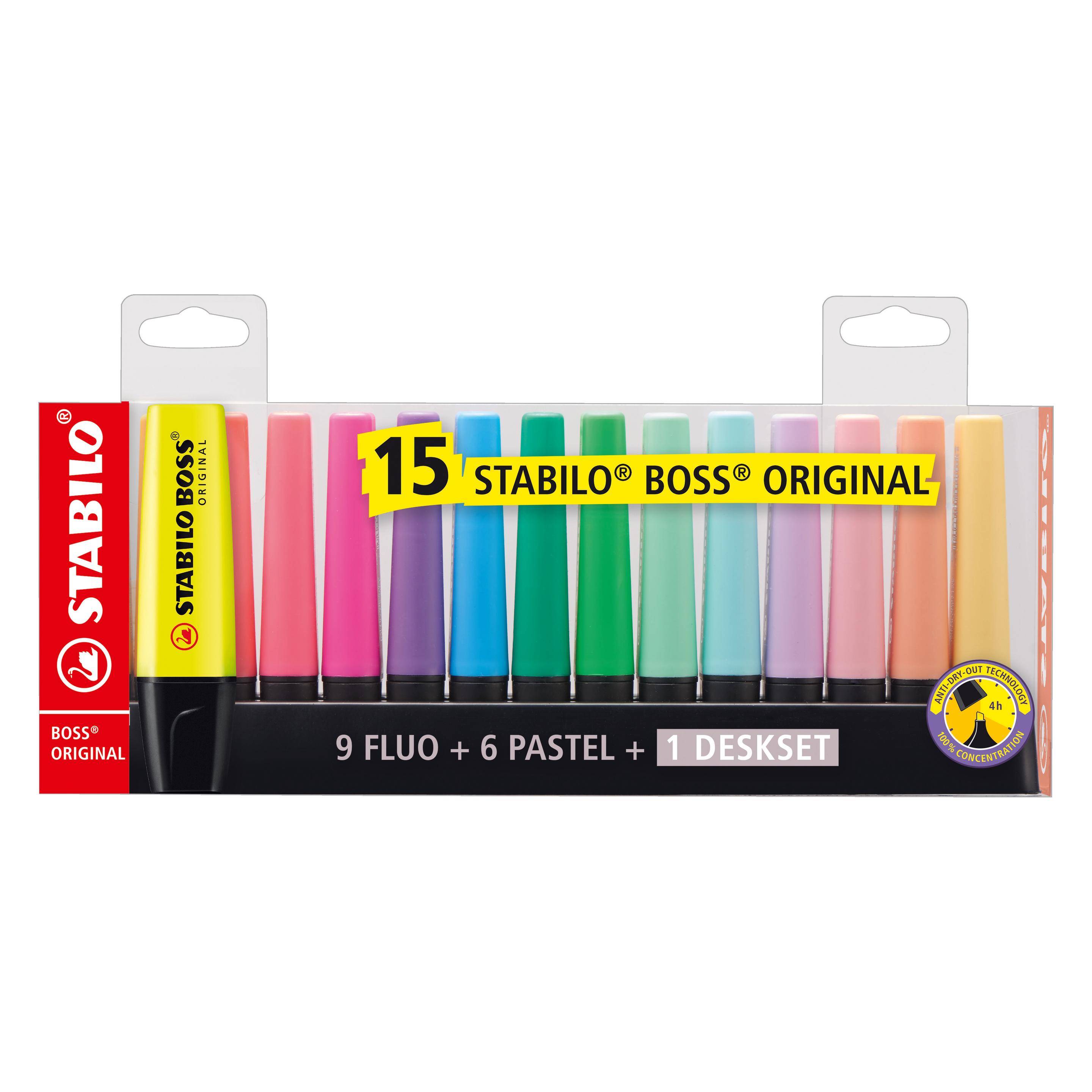 Stabilo BOSS ORIGINAL Textmarker (15x) (7015-01-5)