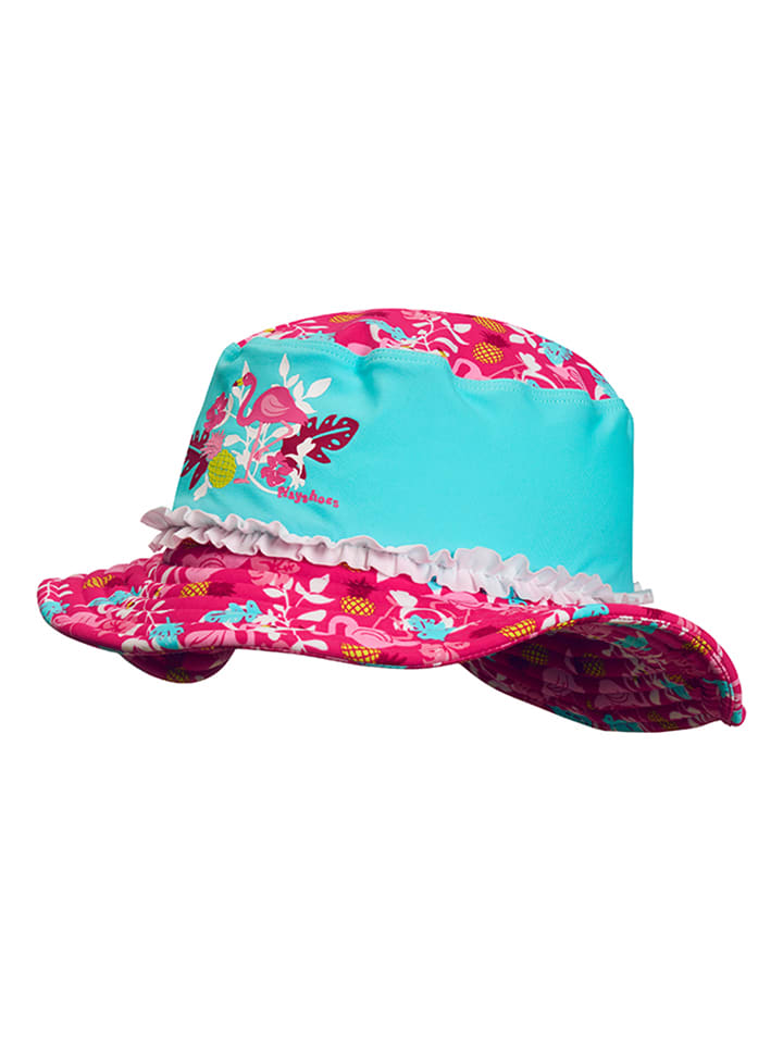 Playshoes Sonnenhut "Flamingo" in Türkis - 53 cm