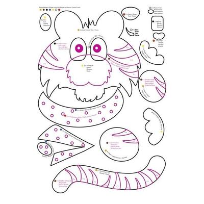URSUS Laternenzeit Laternen-Bastelset rund Tiger