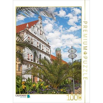 CALVENDO Puzzle St. Michaelskirche in der Münchner Altstadt | 1000 Teile Lege-Größe 64x48cm Foto-Puzzle für glückliche Stunden