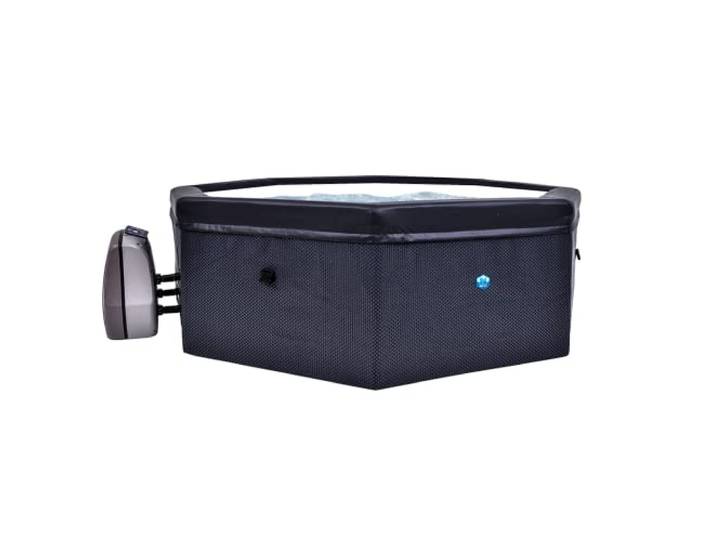N NETSPA - Spa New – Octopus – halb-kühl, achteckig, 4 + 2-Sitzer – SP-OCT165B – tragbar, kompakt, aus PVC mit Heizung, Wasserfilterpumpe und Isolierdecke – Volumen 1000 l – 193 x 73 cm