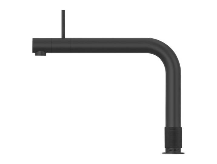 Quooker Küchenarmatur Front, Schwarz, Metall, 3.5x25.5x33.5 cm, Made in Europe, flexible Anschlussschläuche, Trinkwassersystem, Keramikkartusche, für kochendes Wasser geeignet, Sprudelwasser geeignet, Küchen, Küchenausstattung, Küchenarmaturen