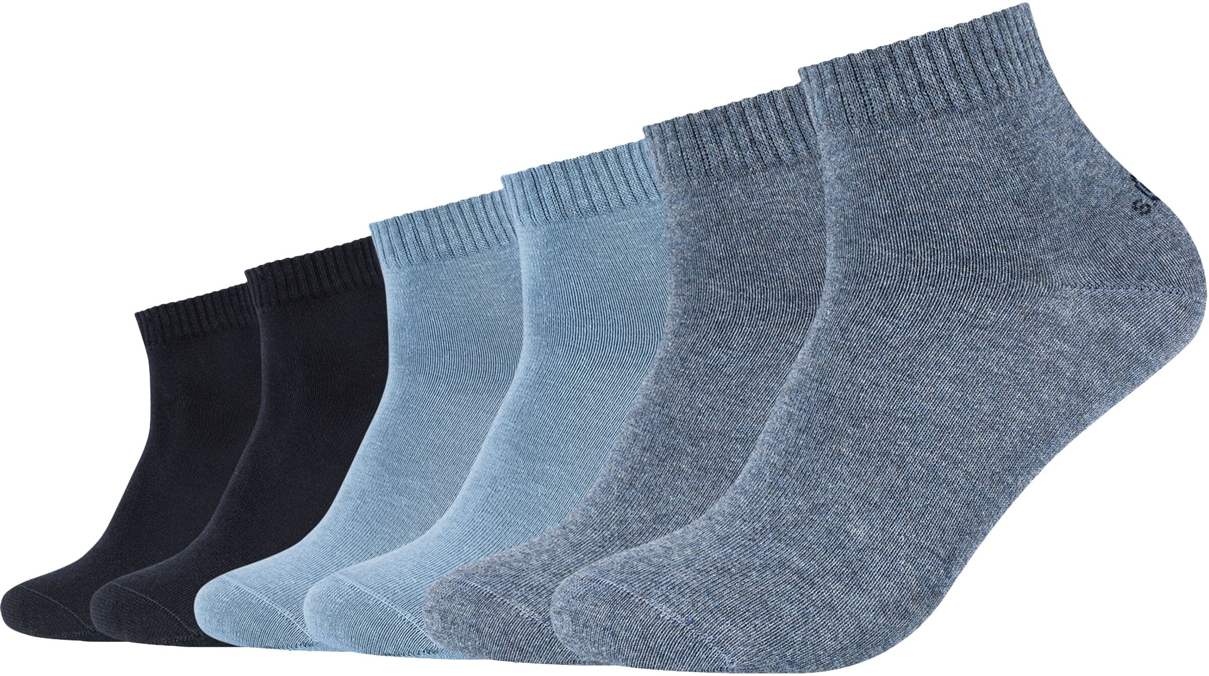 Kurzsocken S.OLIVER "originals", Herren, Gr. 35-38, blau (smoked blau), Baumwollmischung, normal, Socken Kurzsocken, mit weichem Bund smoked blau 35-38