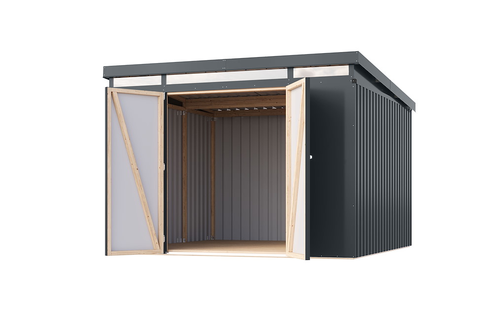 KARIBUHOLZT GH Iridium 3,5 anthrazit 289x289x213cm 16988361
