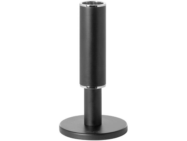 Kerzenleuchter FINK RITMO , silber (schwarz, silberfarben), H:17,7cm, Aluminium, Kerzenhalter, Kerzenleuchter, Stabkerzenhalter aus Aluminium