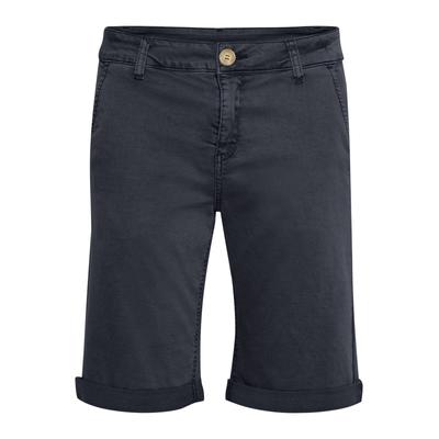 Shorts CULTURE "Damen Shorts CUalba", Damen, Gr. 40, N-Gr, blau (salute), Obermaterial: 98% Baumwolle CO. 2% Elasthan EL., Hosen Shorts