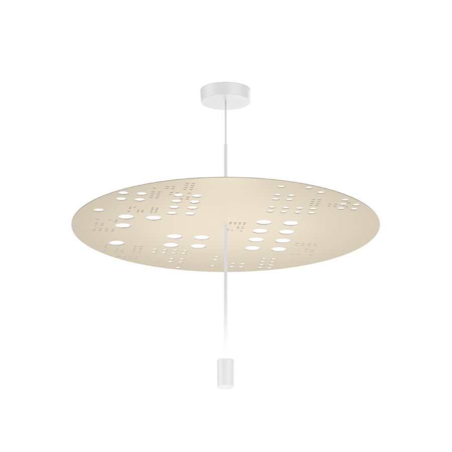 Wever & Ducré LED-Pendelleuchte SHEDDA FRACTAL CEILING SUSP 2.0 weiß/Seidengrau 2700K 242784SG3 5404037373550