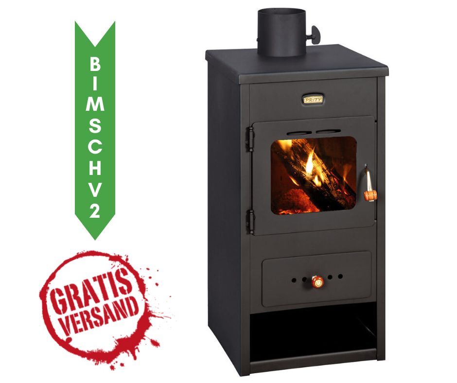 Kaminofen, Holzofen Prity, Modell K1 Optima, Leistung 9,5kW