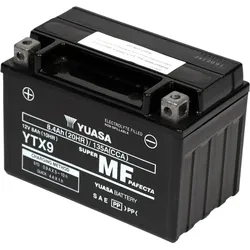 12V 8Ah 135A Yuasa YTX9 / YTX9-BS AGM Motorradbatterie