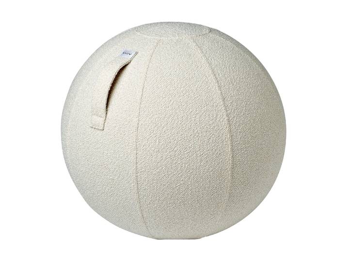 Sitzball VLUV Diva Weiss, Ø 60-65 cm , weiss (weiß), B:65cm H:65cm, Polyester, Bälle, Sitzball