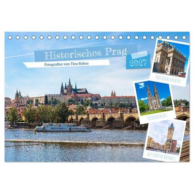 Historisches Prag (Tischkalender 2027 DIN A5 quer), CALVENDO Monatskalender