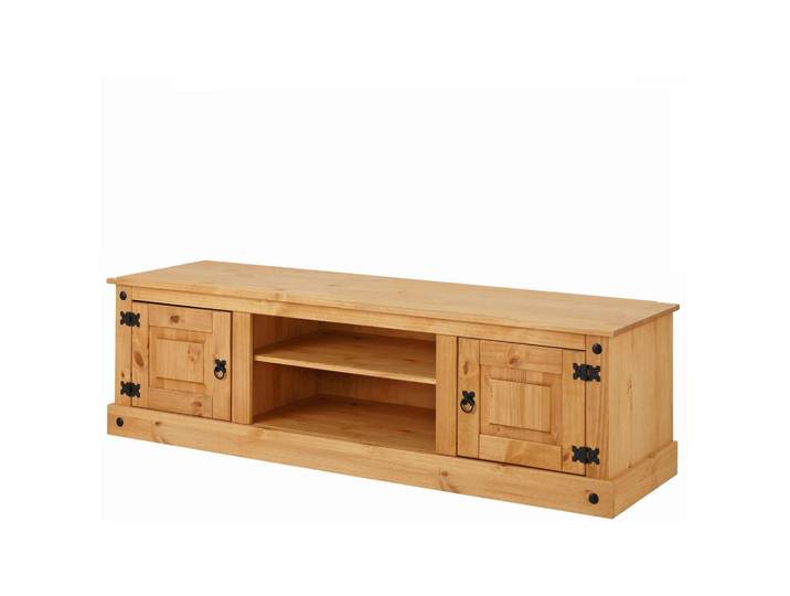 Mid.you Lowboard, Naturfarben, Holz, Kiefer,Kiefer, massiv,massiv, Holz, 1 Fächer, 160x45x45 cm, stehend, Wohnzimmer, TV Möbel, Lowboards, Lowboards stehend