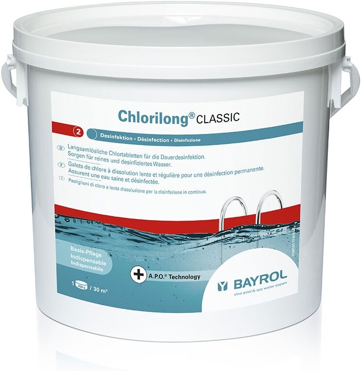 Chlorilong Classic Bayrol - chlore lent - Seau de 5 kg
