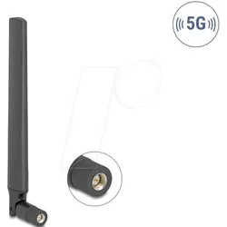 DELOCK 81466 - Antenne 5G SMA Stecker, omnidirektional, Kippgelenk, schwarz