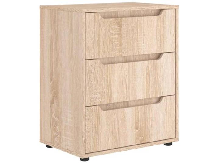 Kommode VISNES Sonoma Eiche 60x40x73 cm aus verleimtem Holz Stabile Konstruktion, feuchtigkeitsbeständig, pflegeleicht, geräumiger Innenraum, universell einsetzbar