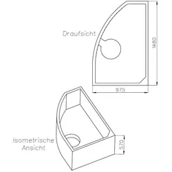 Neuesbad Wannenträger für Ravak Rosa 150x105 Ausf.re. SW84401