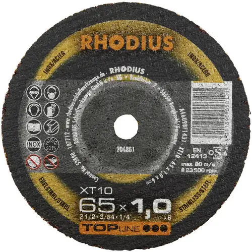 Rhodius XT10 MINI 205067 Trennscheibe gerade 100mm Edelstahl, Stahl
