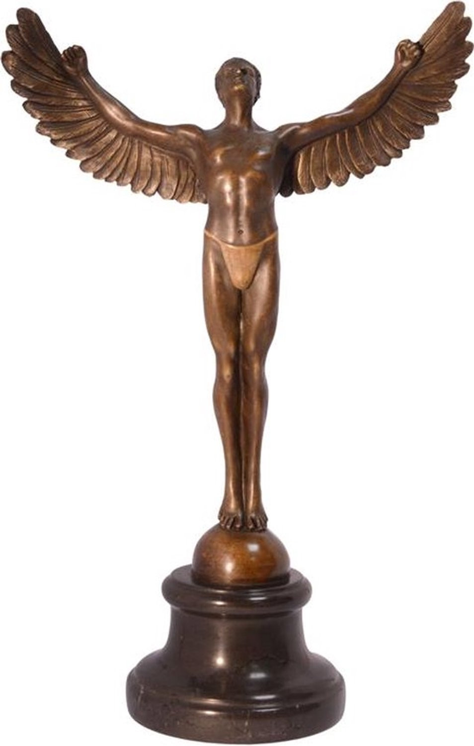 Bronzen beeld van Icarus voor op tafel