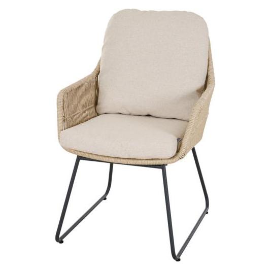 Siena Garden Sessel Geflecht Twisted Gestell Edelstahl matt (T59856-139398.1200)