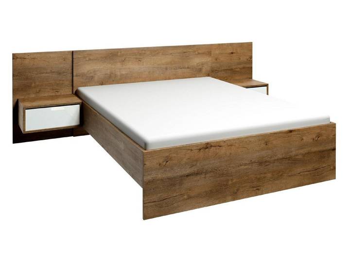 JVmoebel Polsterbett Luxuriöses Polsterbett in braunem Bezug mit Holzgestell, Made in Europe